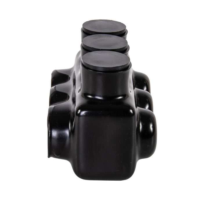 Polaris IPL1/0-3 3-Port Black Multi-Tap Pre-Insulated Connector, 1/0-14 Gauge