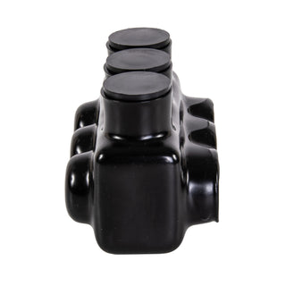 Polaris IPL1/0-3 3-Port Black Multi-Tap Pre-Insulated Connector, 1/0-14 Gauge