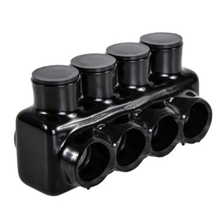 Polaris IPL1/0-4 4-Port Black Multi-Tap Pre-Insulated Connector, 1/0-14 Gauge