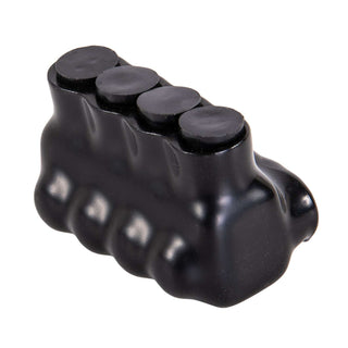 Polaris IPL4-4 4-Port Black Multi-Tap Pre-Insulated Connector, 4-14 Gauge