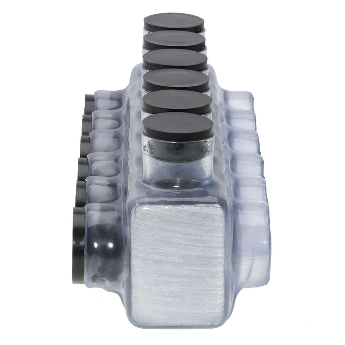 Polaris IPLD750-6C 6-Port Clear Multi-Tap Pre-Insulated Connector, 750 MCM – 1/0 AWG