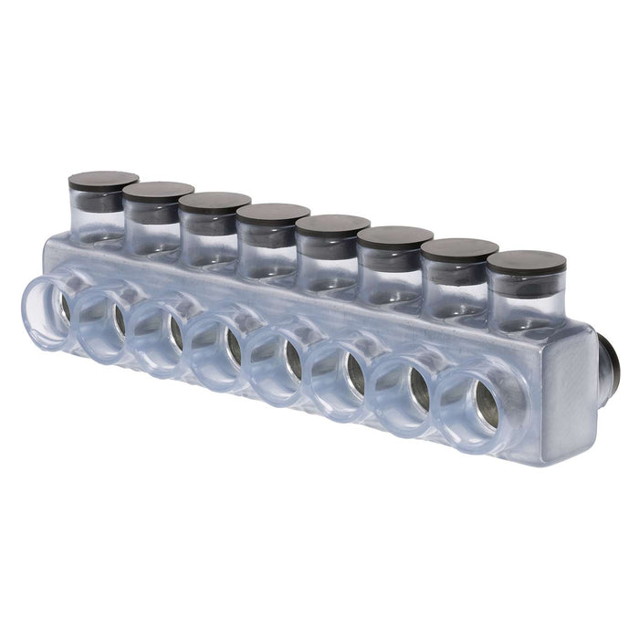 Polaris IPLD600-8C 8-Port Clear Multi-Tap Pre-Insulated Connector, 600 MCM – 6 AWG