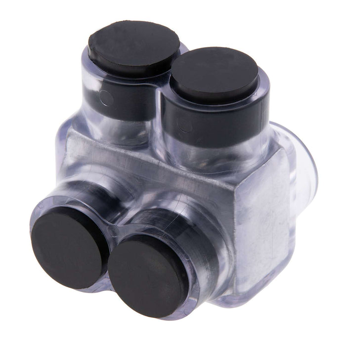 Polaris IT-1/0C 2-Port Clear Multi-Tap Pre-Insulated Connector, 1/0-14 Gauge