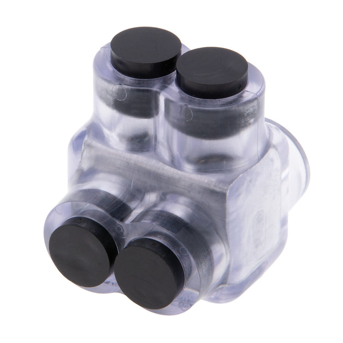 Polaris IT-4C 2-Port Clear Multi-Tap Pre-Insulated Connector, 4-14 Gauge