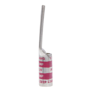 NSI L10N-382P Copper Long Lug with Peep Hole – Pink 2-Hole 1/0 AWG 3/8 Inch