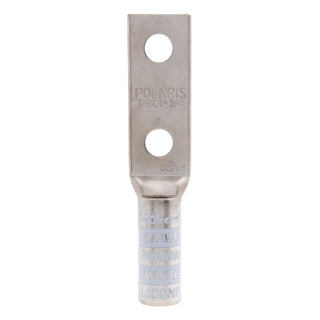 NSI L300NP 300 MCM 1/2” 2-Hole Copper Long Lug with Peep Hole – White