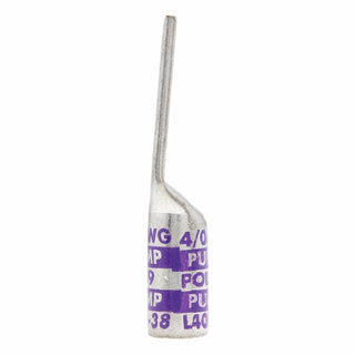 NSI L40NB 4/0 AWG 1/2” 2-Hole Copper Long Lug – Purple