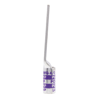 NSI L40NP 4/0 AWG 1/2” 2-Hole Copper Long Lug with Peep Hole – Purple