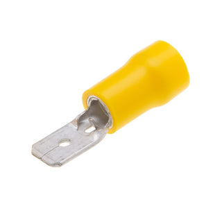 NSI M12-250-3V-P Wire Terminal Male Disconnect Vinyl Insulated 12-10 Awg .250 X .032  Bottle 50 Pack