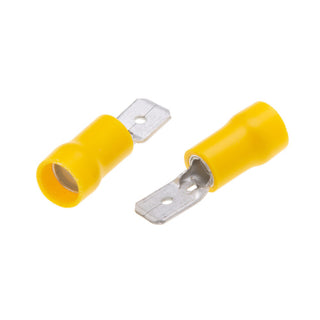 NSI M12-250-3V Vinyl Insulated Male Disconnect for 12-10 AWG 50 Per Pack