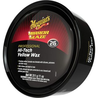 Meguiar's M2611 Mirror Glaze Hi-Tech Yellow Wax, 11 .oz, Paste