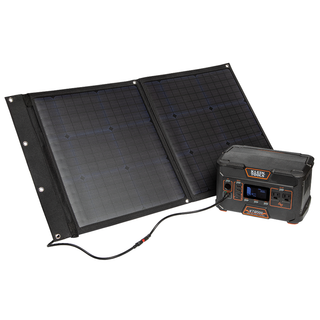 Klein Tools Portable 500W Power Station with 60W Solar Panel