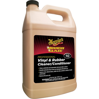 Meguiar's M4001 Mirror Glaze Professional Vinyl & Rubber Cleaner, 1 Gallon