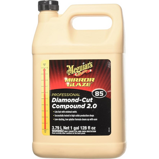 Meguiar's M8501 Mirror Glaze Diamond Cut Compound 2.0, 1 Gallon, Liquid