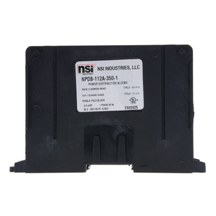 NSI NPDB-112A-350-1 Power Distribution Block Line 1X350-6 – LOAD 12X4-14