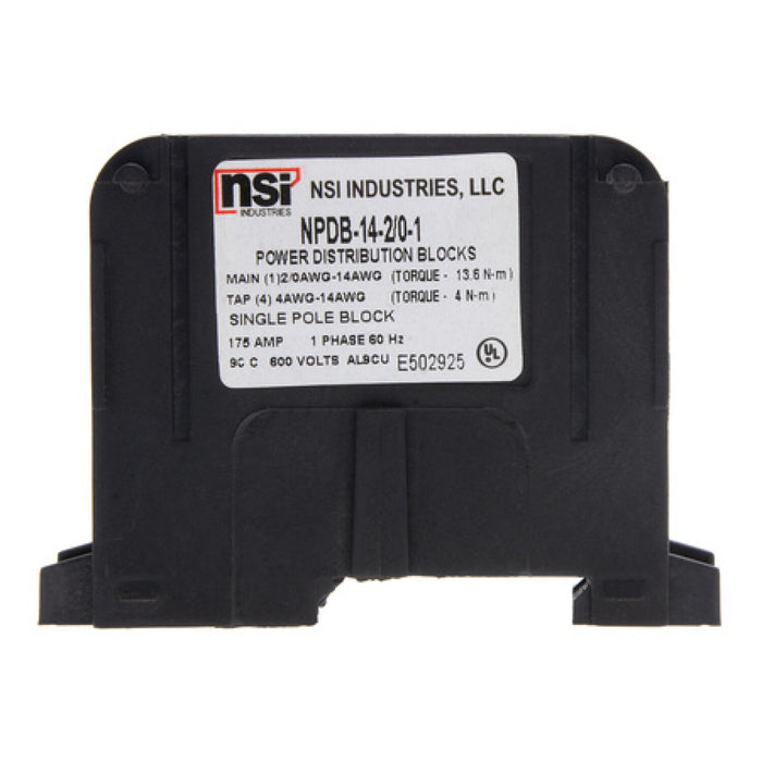 NSI NPDB-14-2/0-1 Power Distribution Block Line 1X2/0-14 – LOAD 4X4-14