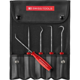 PB Swiss Tools PB 8685.Set CBB PickTool, SwissGrip Handle, 5-Piece Set In Roll-Up Case