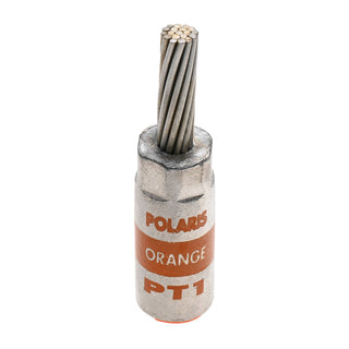 NSI PT1 3 AWG Aluminum Pin Terminal – Orange – Copper Pin