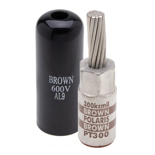 NSI PT300 These copper pin terminals are designed to facilitate termination of aluminum conductors. The POLARIS compression design creates a permanent, vibration-resistant connection that you can rely on with low contact resistance.