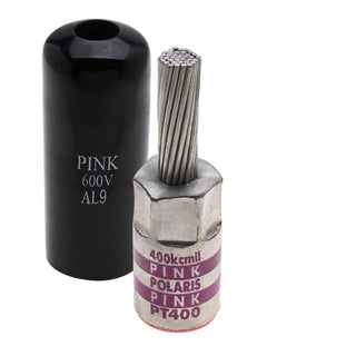 NSI PT400 250 MCM Aluminum Pin Terminal – Pink – Copper Pin