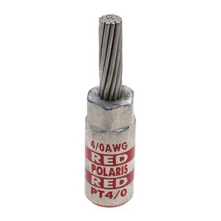 NSI PT4/0 2/0 AWG Aluminum Pin Terminal – Red – Copper Pin