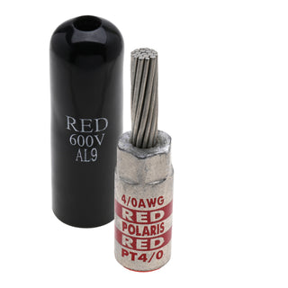 NSI PT4/0 2/0 AWG Aluminum Pin Terminal – Red – Copper Pin