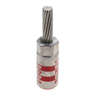 NSI PT4/0 2/0 AWG Aluminum Pin Terminal – Red – Copper Pin