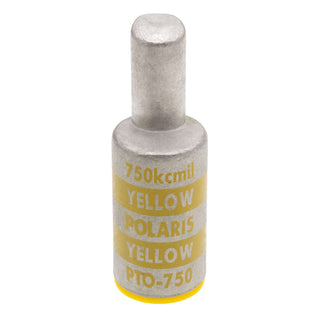 NSI PTO-750 750 MCM Aluminum Offset Pin Terminal – Yellow – Aluminum Pin