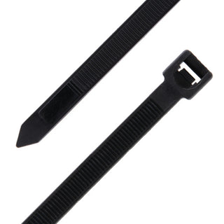 NSI GRP-11750 11 Inch Black General Purpose 75lb Cable Ties, 100 Pack