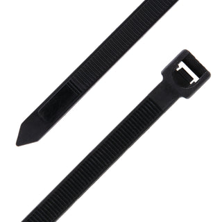 NSI GRP-601750 60”, Black Super Heavy-Duty Extra-Long 175lb Cable Ties, 50 Pack