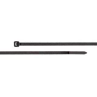 NSI GRP-11400 11”, Black General Purpose 40lb Cable Ties, 100 Pack