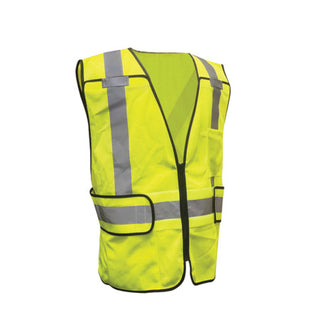 NSI SV-600-UCX 5-Point Breakaway Safety Vest, High Visibility Yellow, Pockets