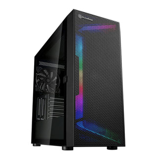 SilverStone SEH1B-G SETA H1 Mid-Tower Case With Perforated Mesh Front Panel, Steel Chassis And ARGB Lighting