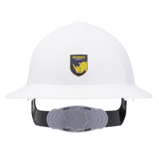 NSI SH-330W Fully Adjustable White Cap Brim Safety Helmet for Construction