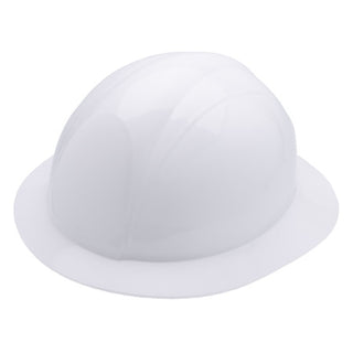 NSI SH-330W Fully Adjustable White Cap Brim Safety Helmet for Construction