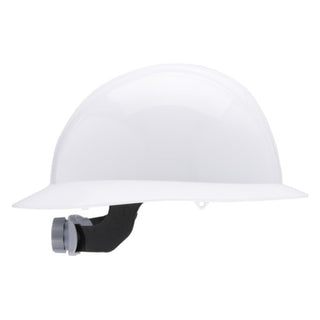 NSI SH-330W Fully Adjustable White Cap Brim Safety Helmet for Construction