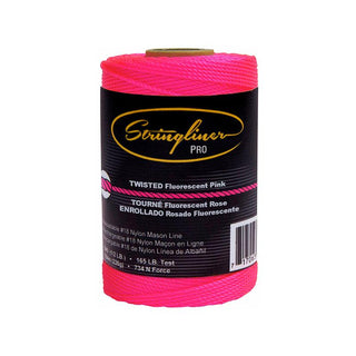 US Tape 35062 #18 Construction Replacement Roll BRAIDED FL. PINK 125'