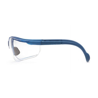 Pyramex SMB1810S Venture II Clear Lens with Metallic Blue Frame