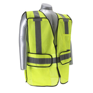 NSI SV-600-UCX 5-Point Breakaway Safety Vest, High Visibility Yellow, Pockets