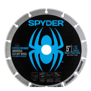 Spyder 14005 Diamond Cut-Off Wheel 5" - 100X Longer