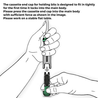 Vessel Tools TD6808TX CRYSTALINE Ratchet Screwdriver with Insert Bits, 8 Pc.