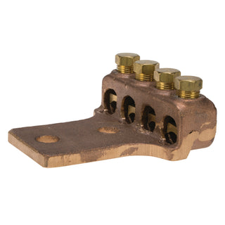 NSI TL250-4L2 Terminal Lug 300-4/0 Bronze 4 Port