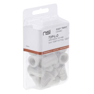 NSI TOP-L-D Large Ceramic Wire Connectors for High Heat Applications, 15 Pack