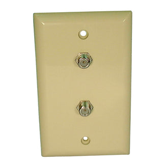 Philmore TV45 Dual "F" Type Wall Plate