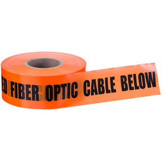 Ideal 42-104 Non-Det UG"Caution Buried Fiber Optic Line"Orng 3"