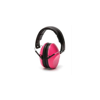 Pyramex VGPM9010PC Pink Earmuff NRR 24 db Low Profile Hearing Protector VG Clamshell