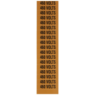 NSI VM-C-12 Voltage Marker Label Small 460 Volts (18 Per Card) 2.25-In Wide X 0.5-In Tall