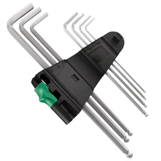 Wera 950/9 Hex-Plus 2 L-key set, metric, chrome-plated, 9 pieces