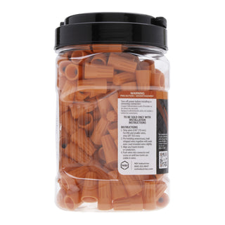 NSI WC-O-SJ Standard Orange Easy Twist 22-14 Awg - Standard Jar Of 300