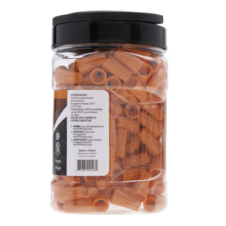 NSI WC-O-SJ Standard Orange Easy Twist 22-14 Awg - Standard Jar Of 300